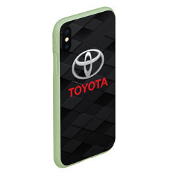 Чехол iPhone XS Max матовый TOYOTA, цвет: 3D-салатовый — фото 2