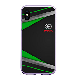 Чехол iPhone XS Max матовый TOYOTA, цвет: 3D-светло-сиреневый