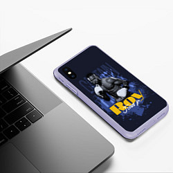 Чехол iPhone XS Max матовый Roy Jones, цвет: 3D-светло-сиреневый — фото 2