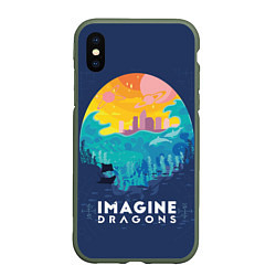 Чехол iPhone XS Max матовый Imagine Dragons