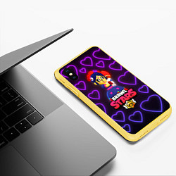 Чехол iPhone XS Max матовый Brawl Stars Calavera Piper, цвет: 3D-желтый — фото 2