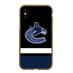 Чехол iPhone XS Max матовый Vancouver Canucks