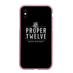 Чехол iPhone XS Max матовый Conor McGregor Proper Twelve, цвет: 3D-розовый