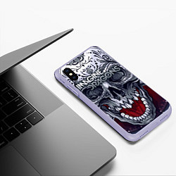 Чехол iPhone XS Max матовый Imagine Dragons, цвет: 3D-светло-сиреневый — фото 2