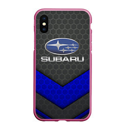 Чехол iPhone XS Max матовый SUBARU