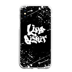 Чехол iPhone XS Max матовый LIMP BIZKIT, цвет: 3D-белый