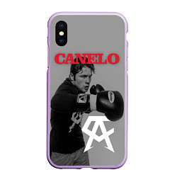 Чехол iPhone XS Max матовый Canelo, цвет: 3D-сиреневый