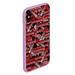 Чехол iPhone XS Max матовый Iron Maiden, цвет: 3D-сиреневый — фото 2