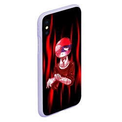 Чехол iPhone XS Max матовый CountryHumans, цвет: 3D-светло-сиреневый — фото 2