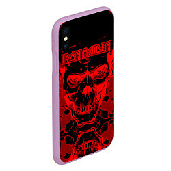 Чехол iPhone XS Max матовый Iron Maiden, цвет: 3D-сиреневый — фото 2