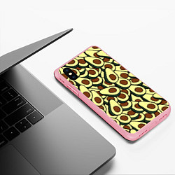 Чехол iPhone XS Max матовый Авокадо, цвет: 3D-баблгам — фото 2