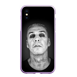 Чехол iPhone XS Max матовый LINDEMANN, цвет: 3D-сиреневый