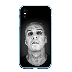 Чехол iPhone XS Max матовый LINDEMANN, цвет: 3D-голубой