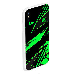 Чехол iPhone XS Max матовый Audi RS, цвет: 3D-белый — фото 2