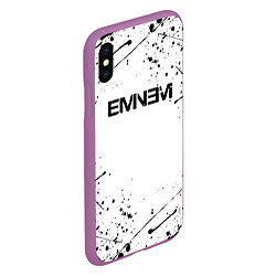 Чехол iPhone XS Max матовый EMINEM, цвет: 3D-фиолетовый — фото 2