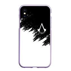 Чехол iPhone XS Max матовый ASSASSINS CREED, цвет: 3D-светло-сиреневый