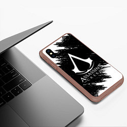 Чехол iPhone XS Max матовый ASSASSINS CREED, цвет: 3D-коричневый — фото 2