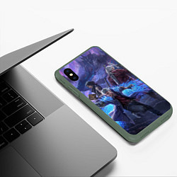 Чехол iPhone XS Max матовый DEVIL MAY CRY, цвет: 3D-темно-зеленый — фото 2