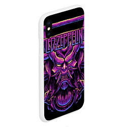 Чехол iPhone XS Max матовый Led Zeppelin, цвет: 3D-белый — фото 2