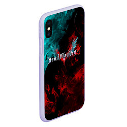 Чехол iPhone XS Max матовый DEVIL MAY CRY, цвет: 3D-светло-сиреневый — фото 2