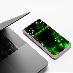 Чехол iPhone XS Max матовый GreenDay, цвет: 3D-розовый — фото 2