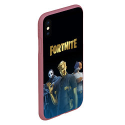 Чехол iPhone XS Max матовый FORTNITE 2 SEASON CHAPTER 2, цвет: 3D-малиновый — фото 2