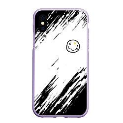 Чехол iPhone XS Max матовый NIRVANA, цвет: 3D-светло-сиреневый