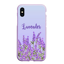 Чехол iPhone XS Max матовый Lavander, цвет: 3D-сиреневый