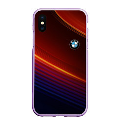 Чехол iPhone XS Max матовый BMW, цвет: 3D-сиреневый