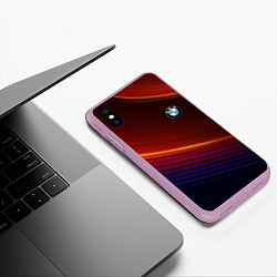 Чехол iPhone XS Max матовый BMW, цвет: 3D-сиреневый — фото 2