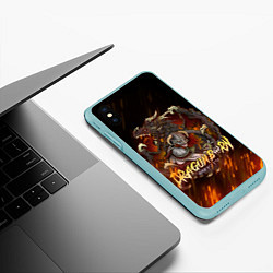 Чехол iPhone XS Max матовый THE ELDER SCROLLS, цвет: 3D-мятный — фото 2