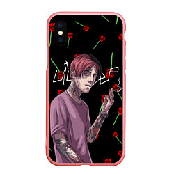 Чехол iPhone XS Max матовый LIL PEEP, цвет: 3D-баблгам