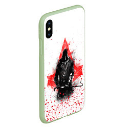 Чехол iPhone XS Max матовый ASSASSINS CREED, цвет: 3D-салатовый — фото 2