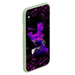 Чехол iPhone XS Max матовый JOJOS BIZARRE ADVENTURE, цвет: 3D-салатовый — фото 2