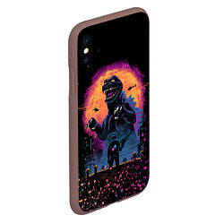 Чехол iPhone XS Max матовый GODZILLA, цвет: 3D-коричневый — фото 2