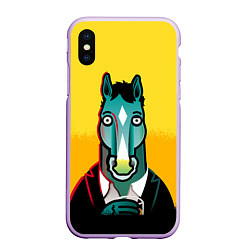 Чехол iPhone XS Max матовый BoJack Horseman, цвет: 3D-сиреневый
