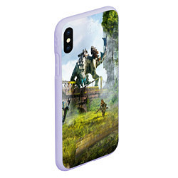 Чехол iPhone XS Max матовый HORIZON ZERO DAWN 2020, цвет: 3D-светло-сиреневый — фото 2