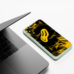 Чехол iPhone XS Max матовый ПОШЛАЯ МОЛЛИ, цвет: 3D-салатовый — фото 2