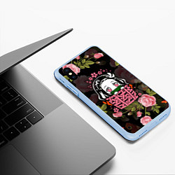 Чехол iPhone XS Max матовый KIMETSU NO YAIBA, цвет: 3D-голубой — фото 2