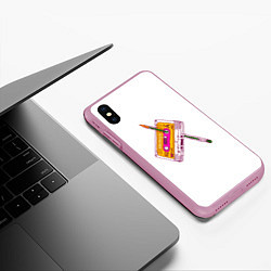 Чехол iPhone XS Max матовый 90s, цвет: 3D-розовый — фото 2