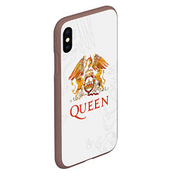 Чехол iPhone XS Max матовый Queen, цвет: 3D-коричневый — фото 2