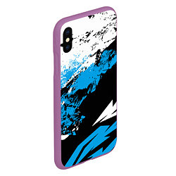 Чехол iPhone XS Max матовый Bona Fide, цвет: 3D-фиолетовый — фото 2