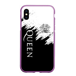 Чехол iPhone XS Max матовый QUEEN, цвет: 3D-фиолетовый