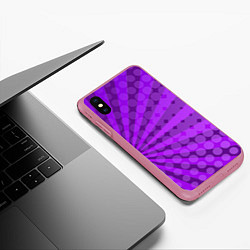 Чехол iPhone XS Max матовый Bona Fide, цвет: 3D-малиновый — фото 2