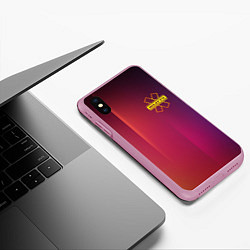 Чехол iPhone XS Max матовый NILETTO, цвет: 3D-розовый — фото 2