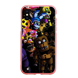 Чехол iPhone XS Max матовый Five Nights At Freddy's, цвет: 3D-баблгам