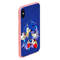 Чехол iPhone XS Max матовый Sonic, цвет: 3D-баблгам — фото 2