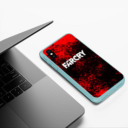 Чехол iPhone XS Max матовый FARCRY, цвет: 3D-мятный — фото 2