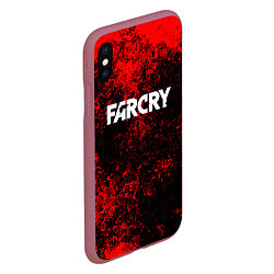 Чехол iPhone XS Max матовый FARCRY, цвет: 3D-малиновый — фото 2