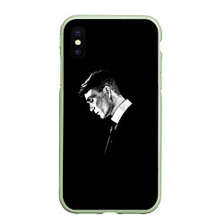 Чехол iPhone XS Max матовый Peaky Blinders, цвет: 3D-салатовый